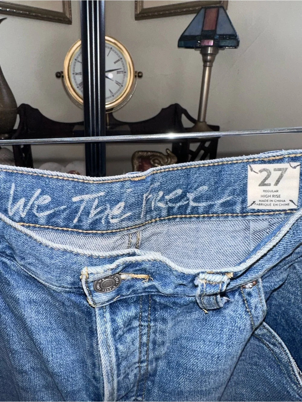 We The Free Relaxed Light Blue Carpenter Jeans - Picture 2 of 5